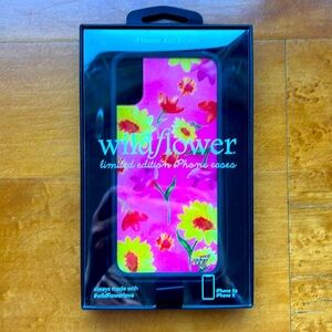 Wildflower phone case for iPhone XS or X